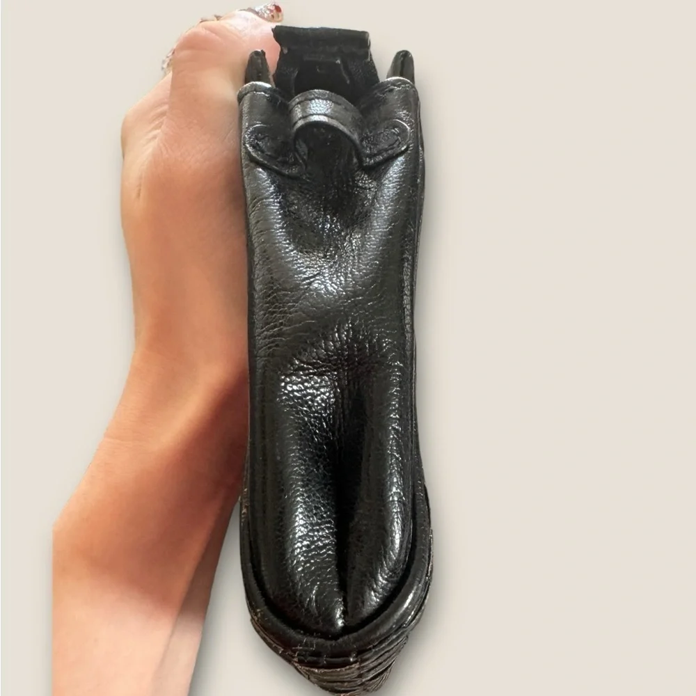 Fendi leather clutch